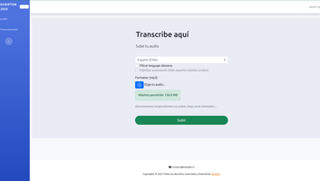 Imagen proyecto Transcriptor