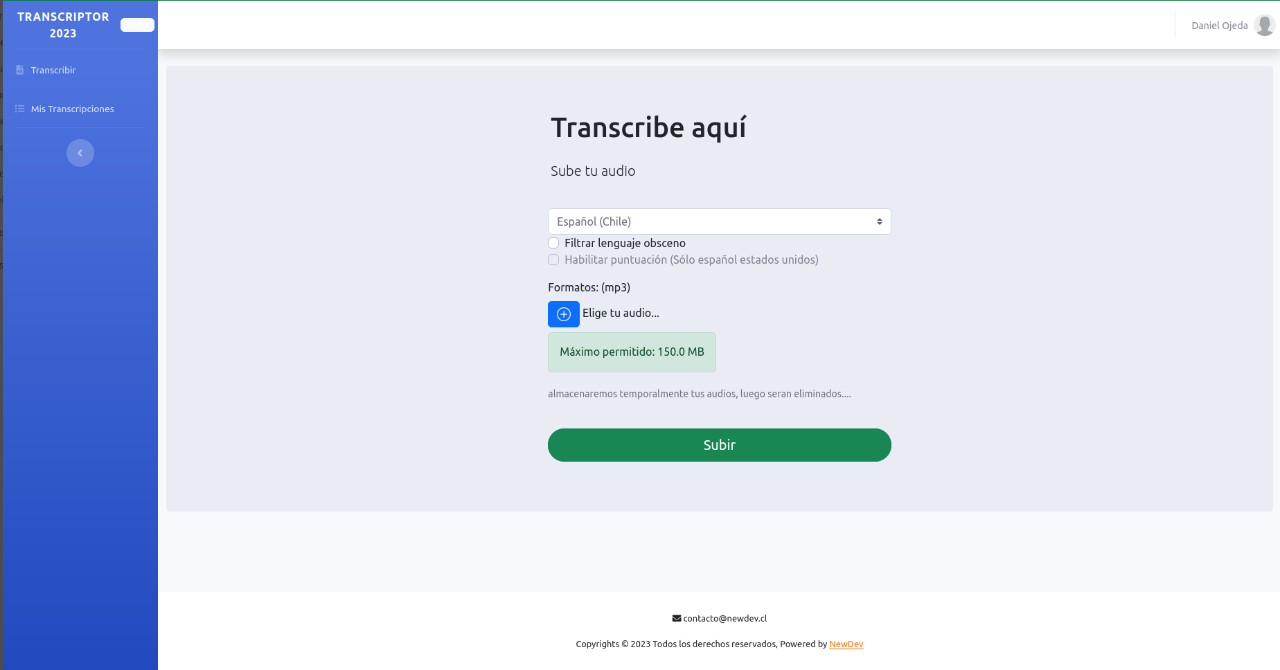 Transcriptor